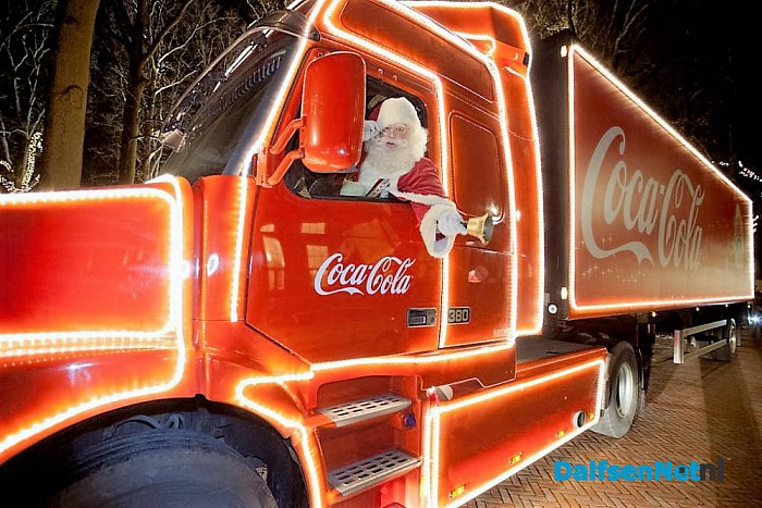 Coca cola kerst truck bij Wienen