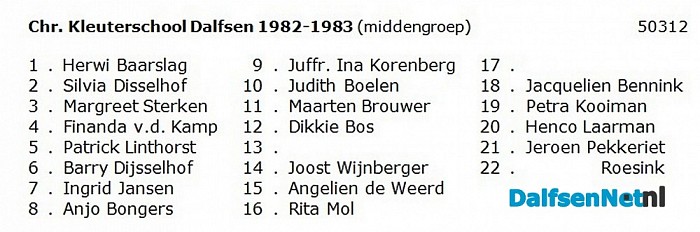 Namen gezocht groepsfoto - Foto: Historische Kring Dalfsen