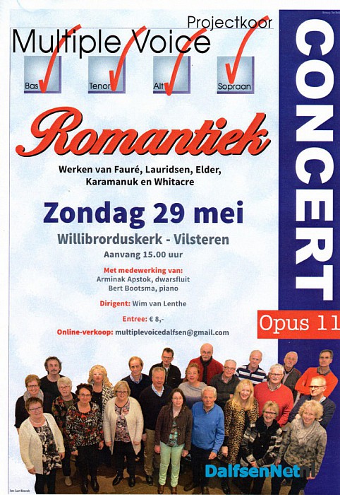Multiple Voice geeft concert in Vilsteren.