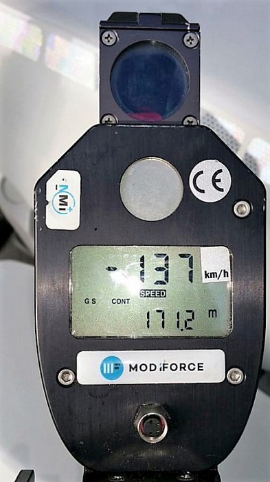 72 km te snel op Tolhuisweg - Foto: Politie Dalfsen
