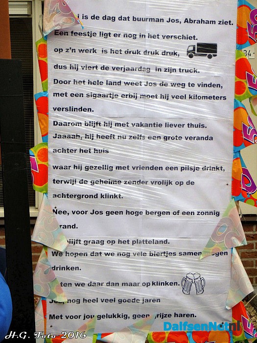 Jos Krisman 50 jaar. - Foto: H.G. Foto