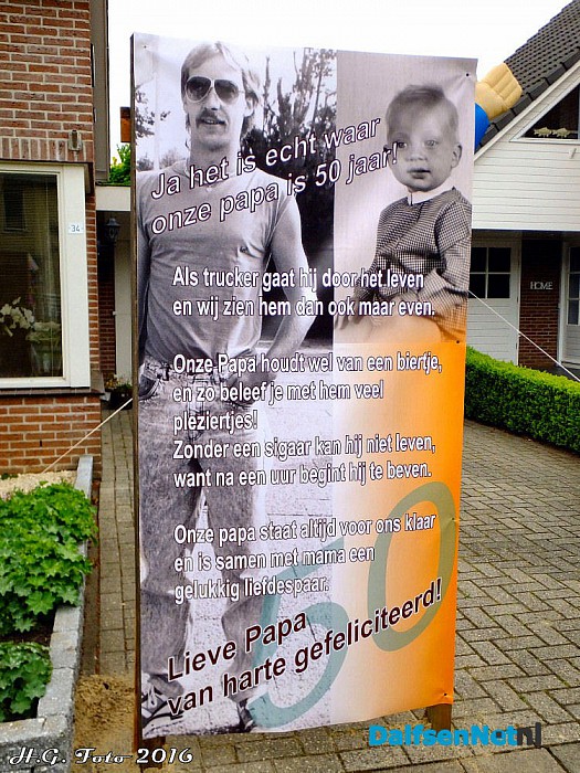 Jos Krisman 50 jaar. - Foto: H.G. Foto