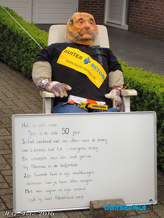 Jos Krisman 50 jaar. - Foto: H.G. Foto