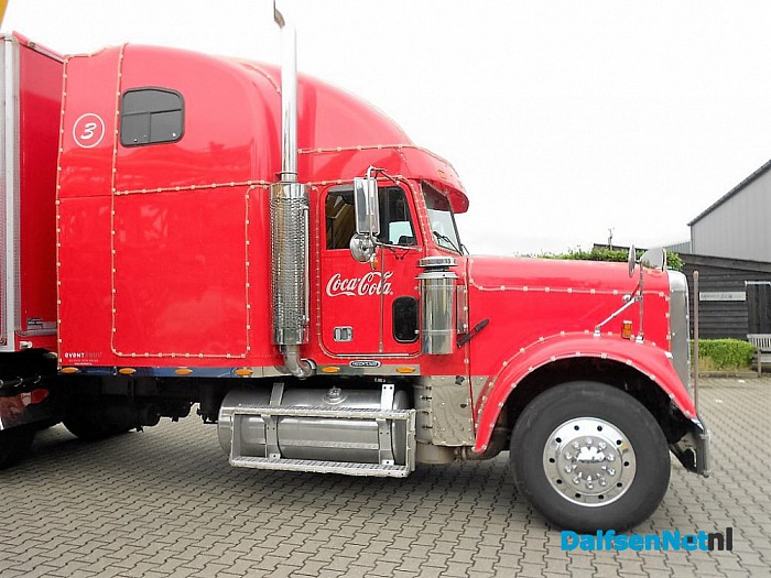 Coca cola kerst truck bij Wienen