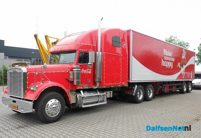 Coca cola kerst truck bij Wienen