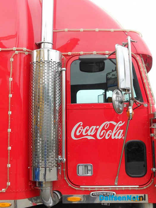 Coca cola kerst truck bij Wienen