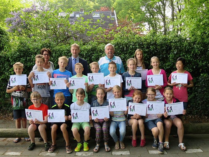 School verkeersdiploma uitreikingen - Foto: Wim
