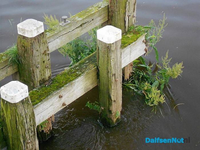 Het hoge water komt er aan