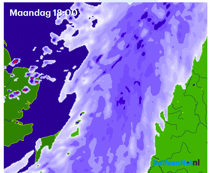 Weerbeeld maandag