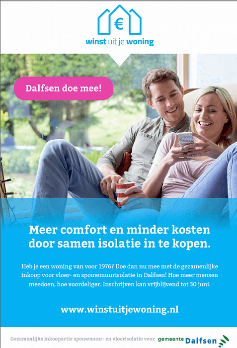 Veel meer comfort en veel minder kosten - Foto: Gemeente Dalfsen
