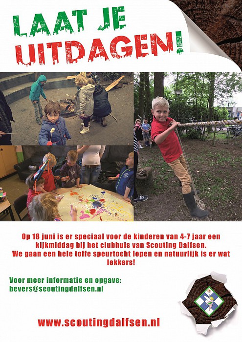 Kijkmiddag Scouting: kinderen van 4-7 jaar - Foto: Eigen geleverde foto