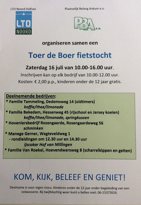 Toer de boer - Foto: Eigen geleverde foto