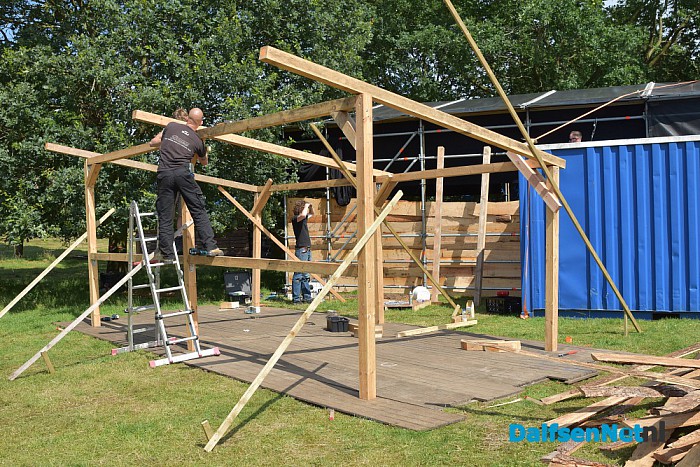 Opbouw Stone Rock Festival in volle gang - Foto: Johan Bokma
