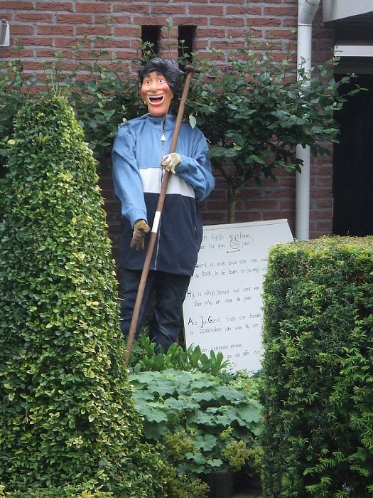 Gerrit aan het Zandspeur Nieuwleusen 50 joar - Foto: Wim