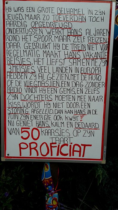 Hans Schrijver: alweer 50 jaar! - Foto: Eigen geleverde foto