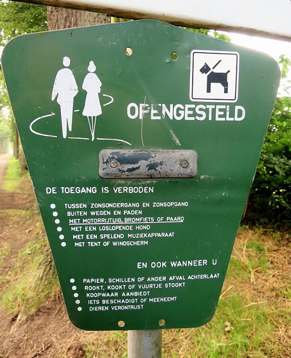 Aalshorsterpad tijdelijk afgesloten - Foto: Wim