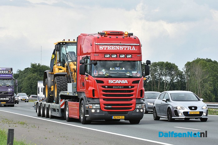 Uittocht truckstar festival 2016 op de A28 bij Zwolle - Foto: Johan Bokma