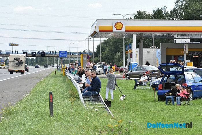 Uittocht truckstar festival 2016 op de A28 bij Zwolle - Foto: Johan Bokma