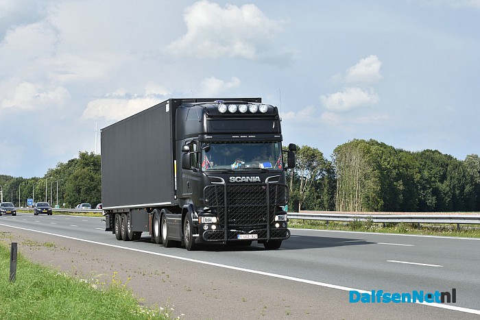 Uittocht truckstar festival 2016 op de A28 bij Zwolle - Foto: Johan Bokma