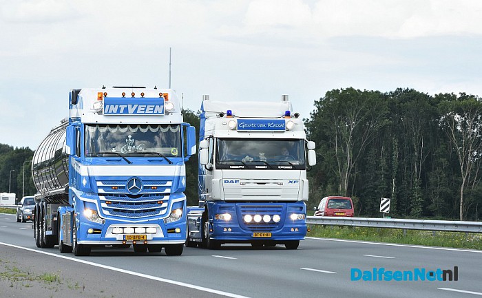 Uittocht truckstar festival 2016 op de A28 bij Zwolle - Foto: Johan Bokma