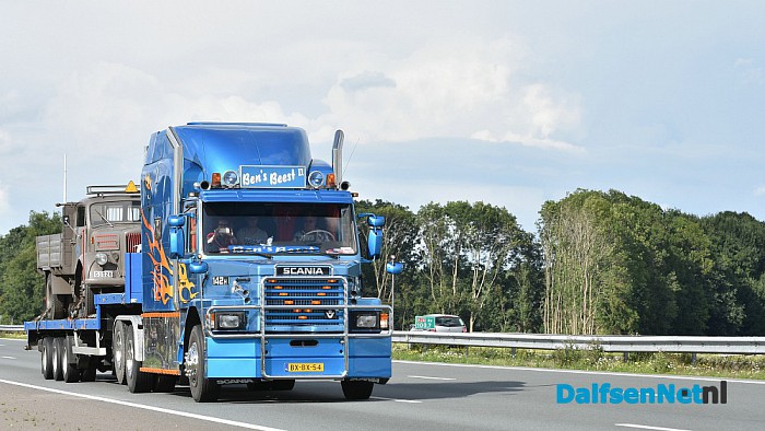 Uittocht truckstar festival 2016 op de A28 bij Zwolle - Foto: Johan Bokma