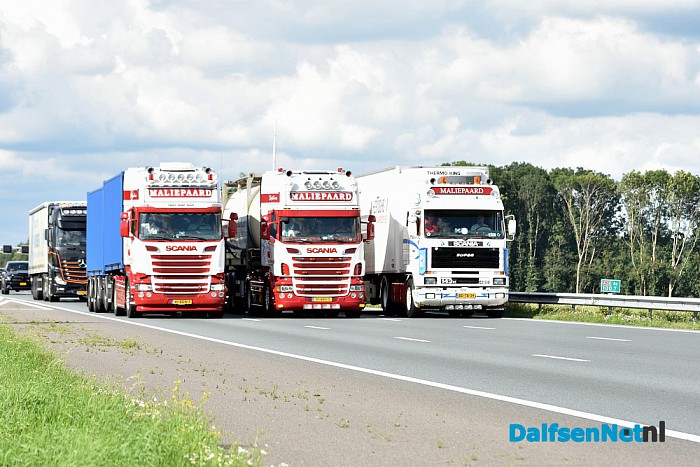 Uittocht truckstar festival 2016 op de A28 bij Zwolle - Foto: Johan Bokma