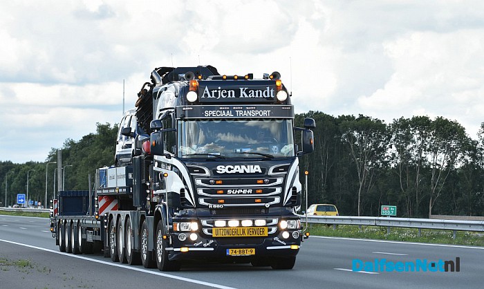 Uittocht truckstar festival 2016 op de A28 bij Zwolle - Foto: Johan Bokma