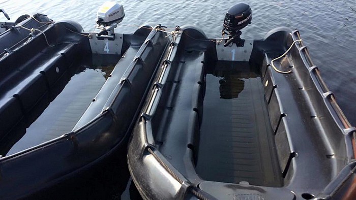 Boten Hiawatha Actief vol met water - Foto: Eigen geleverde foto
