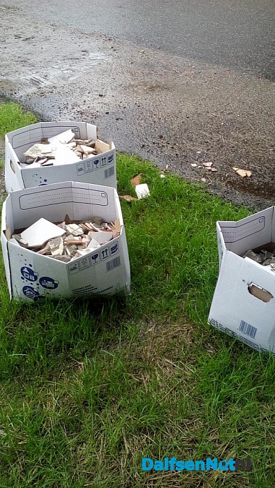 Zwerfafval achter gelaten in Vilsteren - Foto: Ingezonden foto