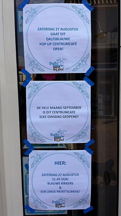 Dalfsblauw café bijna klaar! - Foto: Eigen geleverde foto