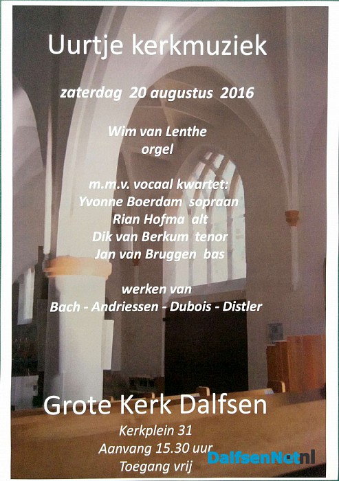 Muziek, kwartet en prachtige koorwerken