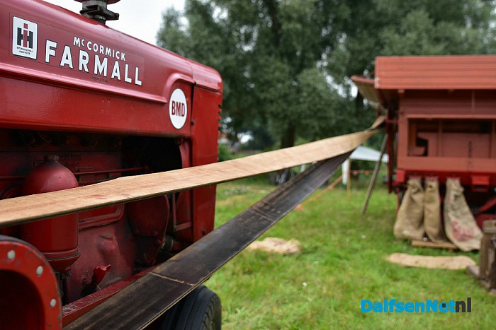 Graan dorsen op de Bellingeweer - Foto: Johan Bokma