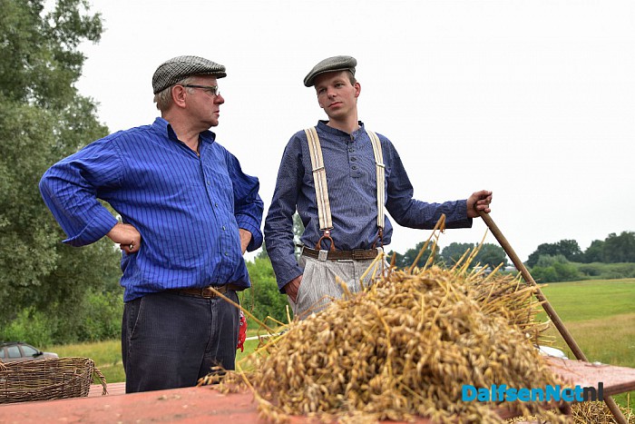 Graan dorsen op de Bellingeweer - Foto: Johan Bokma