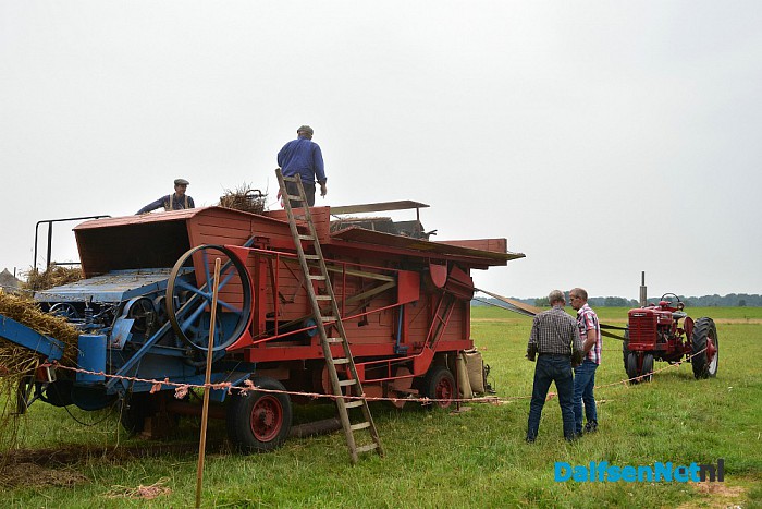 Graan dorsen op de Bellingeweer - Foto: Johan Bokma