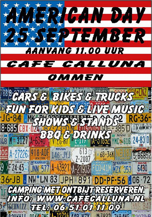 25 september Amerikaanse dag bij Café Calluna - Foto: Eigen geleverde foto