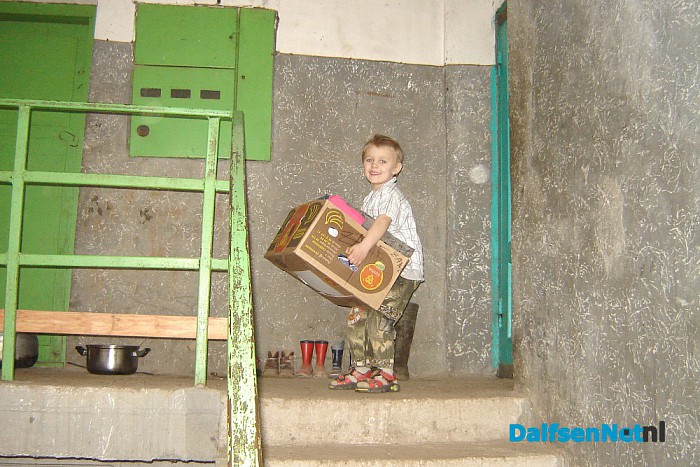 Boodschappen voor arme gezinnen in Letland - Foto: Ingezonden foto