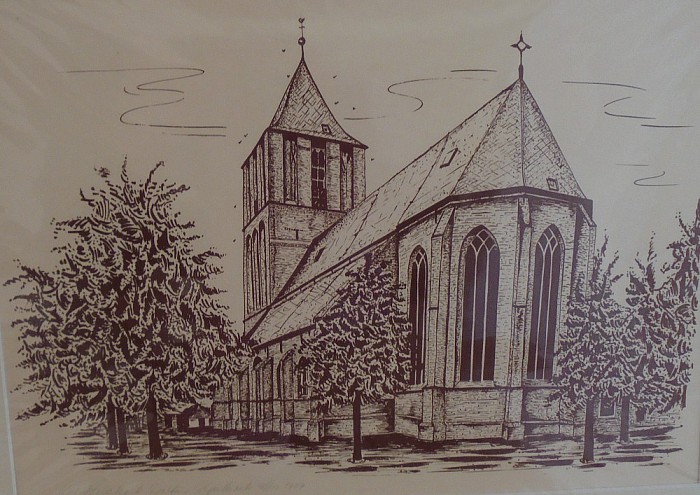 Een fraaie tekening van Johan Goutbeek - Foto: Eigen geleverde foto