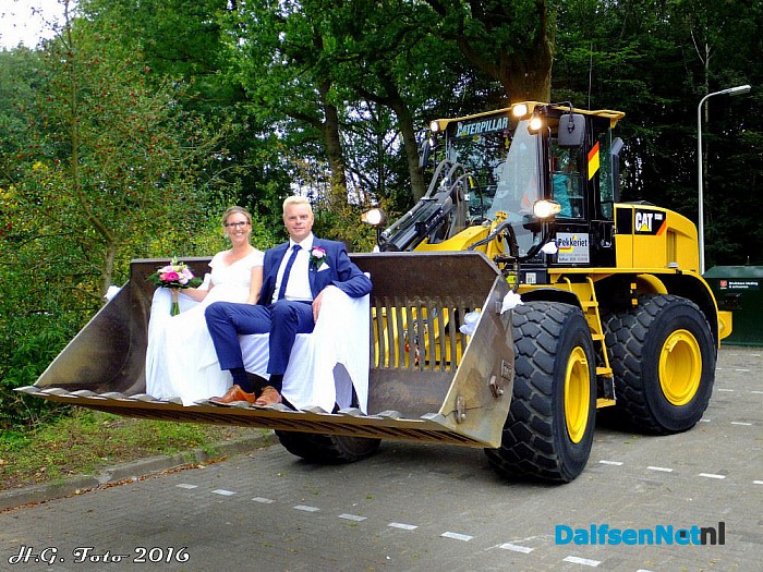 Gert en Marieke vandaag getrouwd. - Foto: H.G. Foto