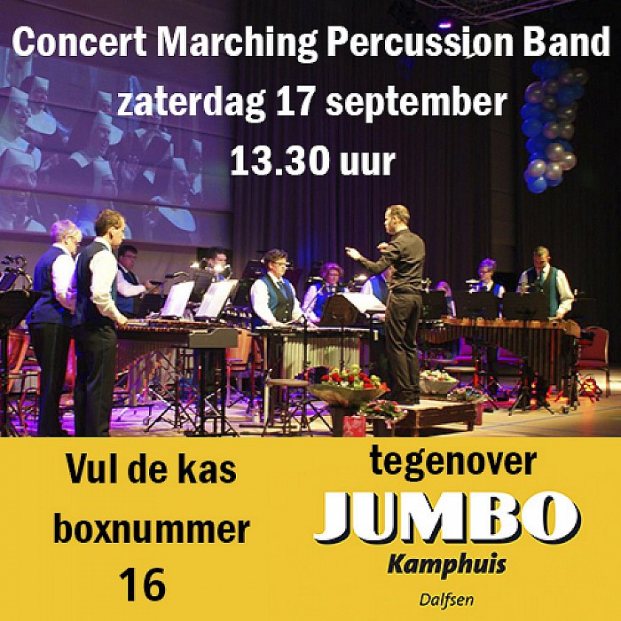 Marching Percussion Band geeft concert - Foto: Eigen geleverde foto