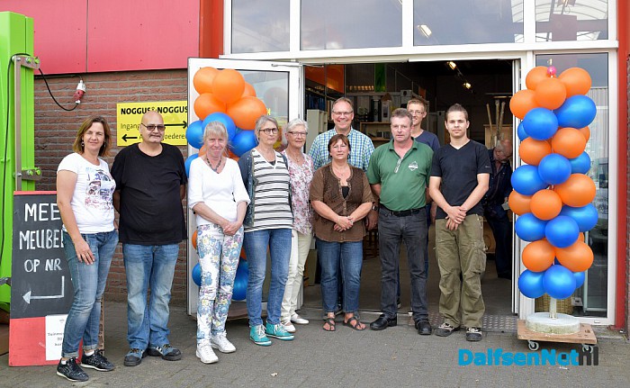 Nationale Kringloopdag dus lekker druk bij Noggus & Noggus - Foto: Johan Bokma