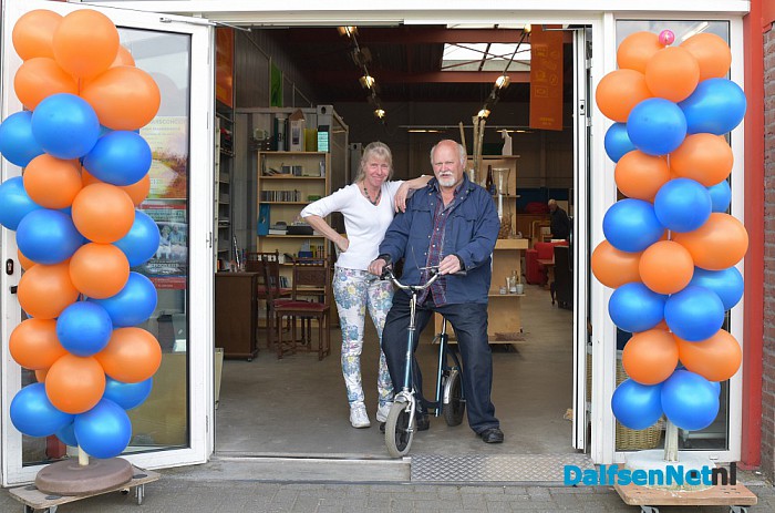 Nationale Kringloopdag dus lekker druk bij Noggus & Noggus - Foto: Johan Bokma