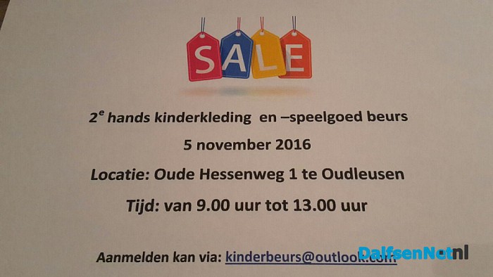 Kinderkleding en speelgoed beurs - Foto: Ingezonden foto