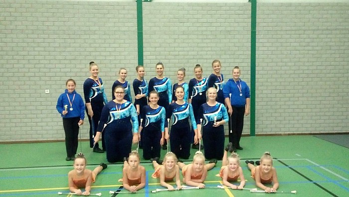Majorettes Polyhymnia in de prijzen - Foto: Eigen geleverde foto