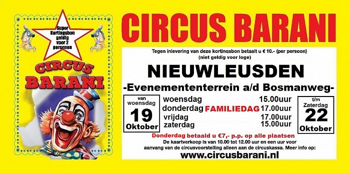 Binnenkort familiecircus in Nieuwleusen - Foto: Ingezonden foto
