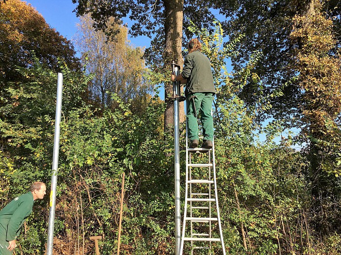 Masten voor reclame voetbal Hoonhorst - Foto: Eigen geleverde foto