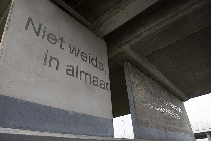 Vechtdalgedicht op Blauwe Bogenbrug - Foto: Eigen geleverde foto