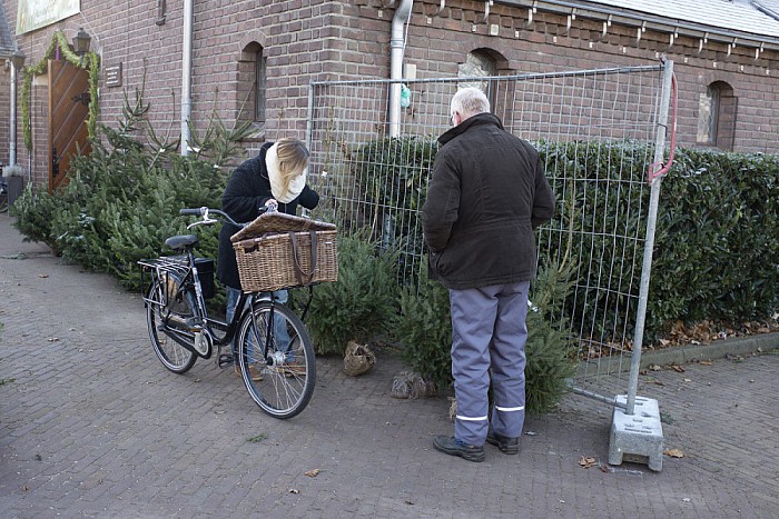 Kerstboomverkoop bij R.K. Kerk Dalfsen - Foto: Geert Bistervels