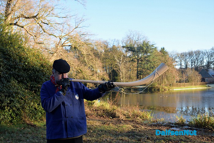Midwinterhoorn blazers bij huize den Berg - Foto: Johan Bokma
