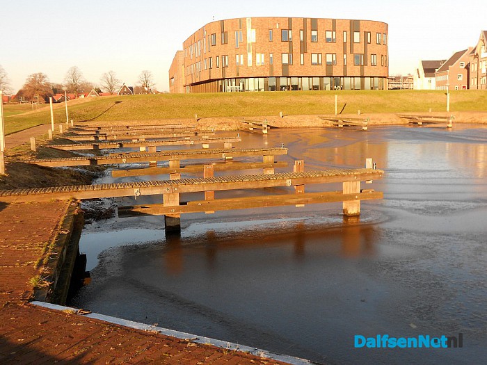 Winterbeeld rond de haven