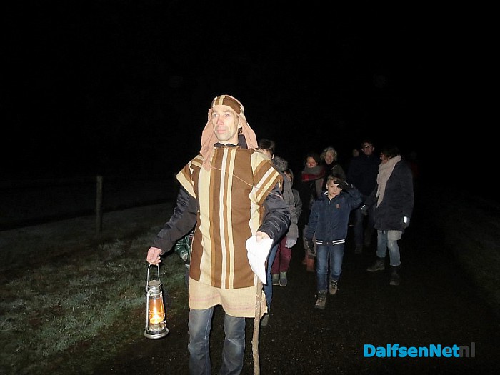 Lichtjestocht met kerstverhaal Hoonhorst - Foto: Wim
